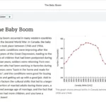 An example of course materials on the baby boom.