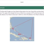 An example of course materials on the dimension of the Bermuda triangle.