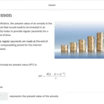 An example of course materials on annuity.