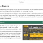 An example of course materials on the basics.