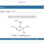 An example of course materials on Alkanes.