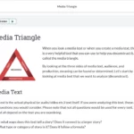 An example of course materials on the media triangle.