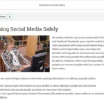An example of course materials on social media safety.