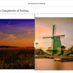 Screenshot of course material about the complexity and development of setting.